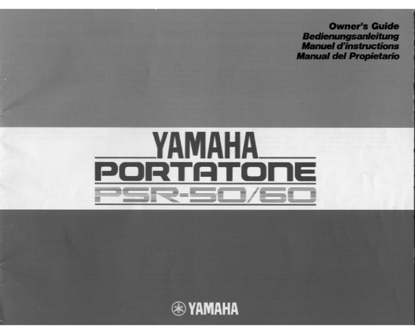 Yamaha PortaTone PSR-50 owner's guide