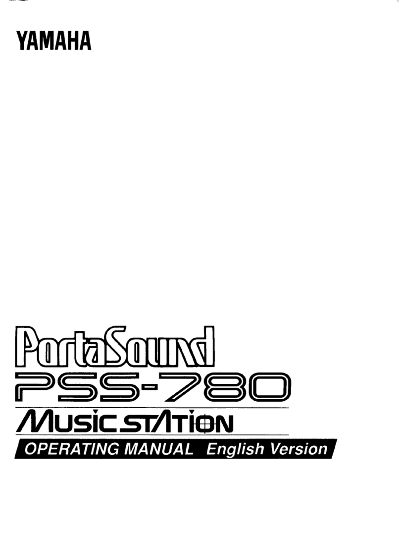 Yamaha PortaSound PSS-780 User manual
