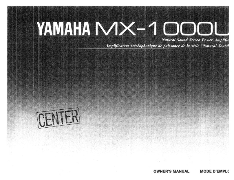 Yamaha MX-1000U owner's manual