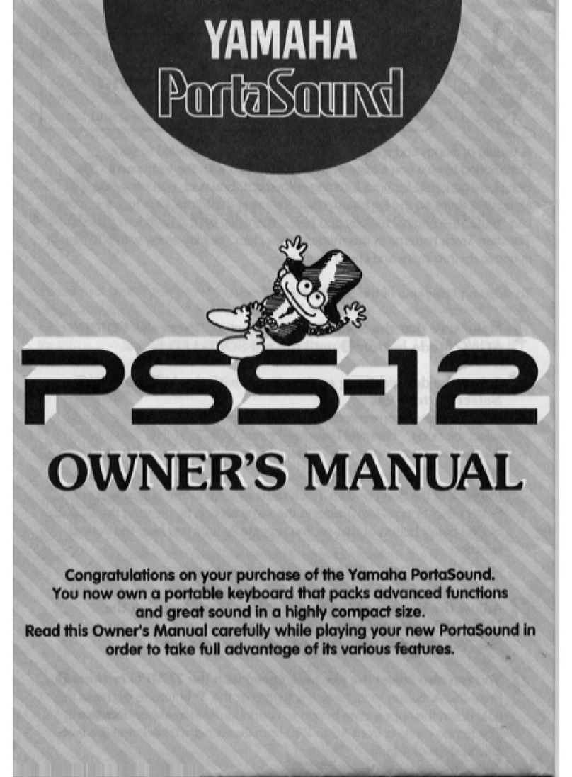 Yamaha PortaSound PSS-12 User manual