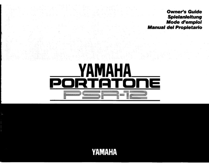Yamaha PortaTone PSR-12 User manual