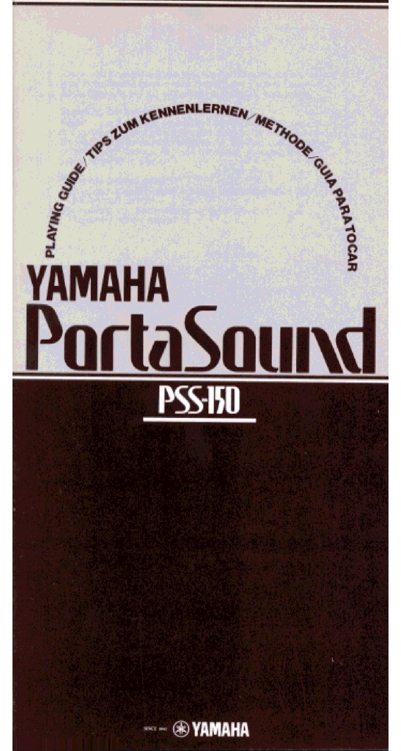 Yamaha PortaSound PSS-150 User manual