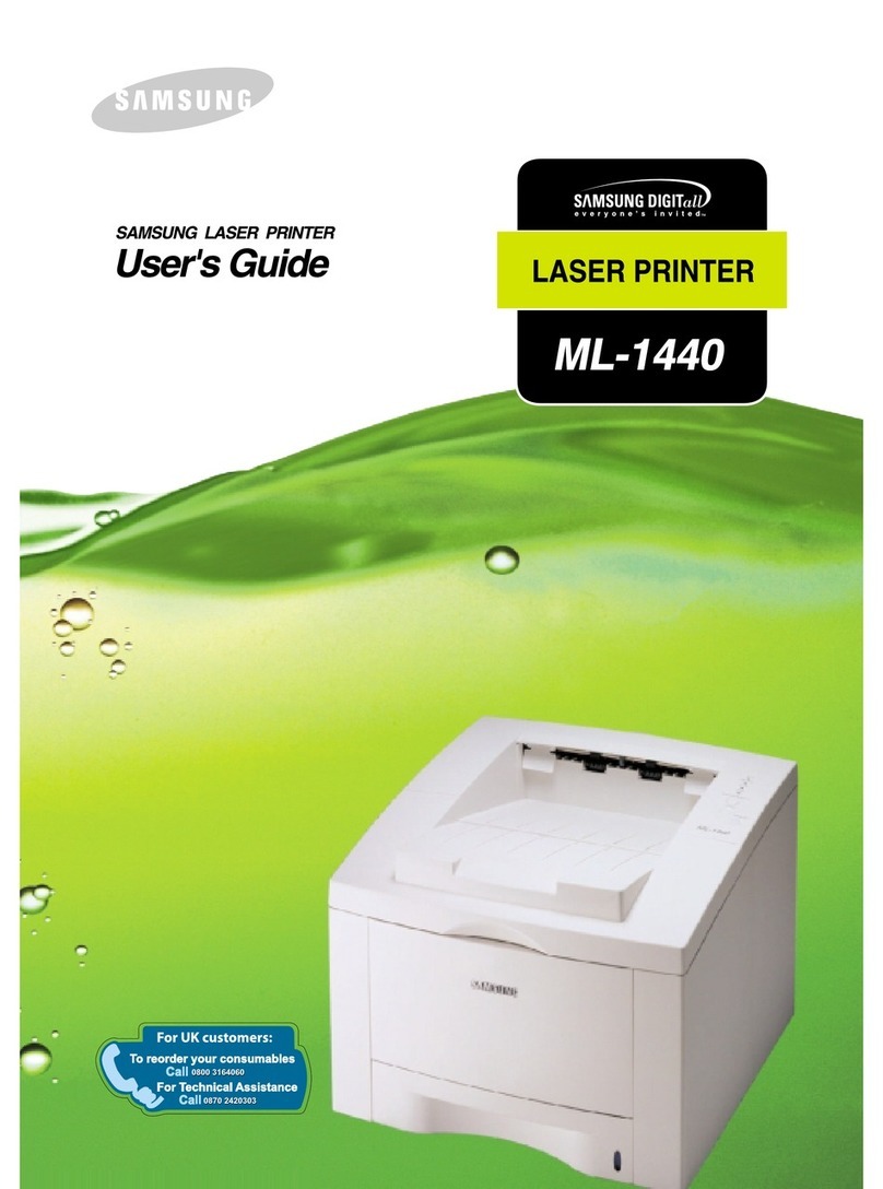 Samsung ML-1440 User manual Samsung ML-1440 User manual