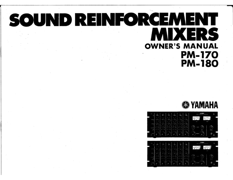 Yamaha PM-170 User manual Yamaha PM-170 User manual