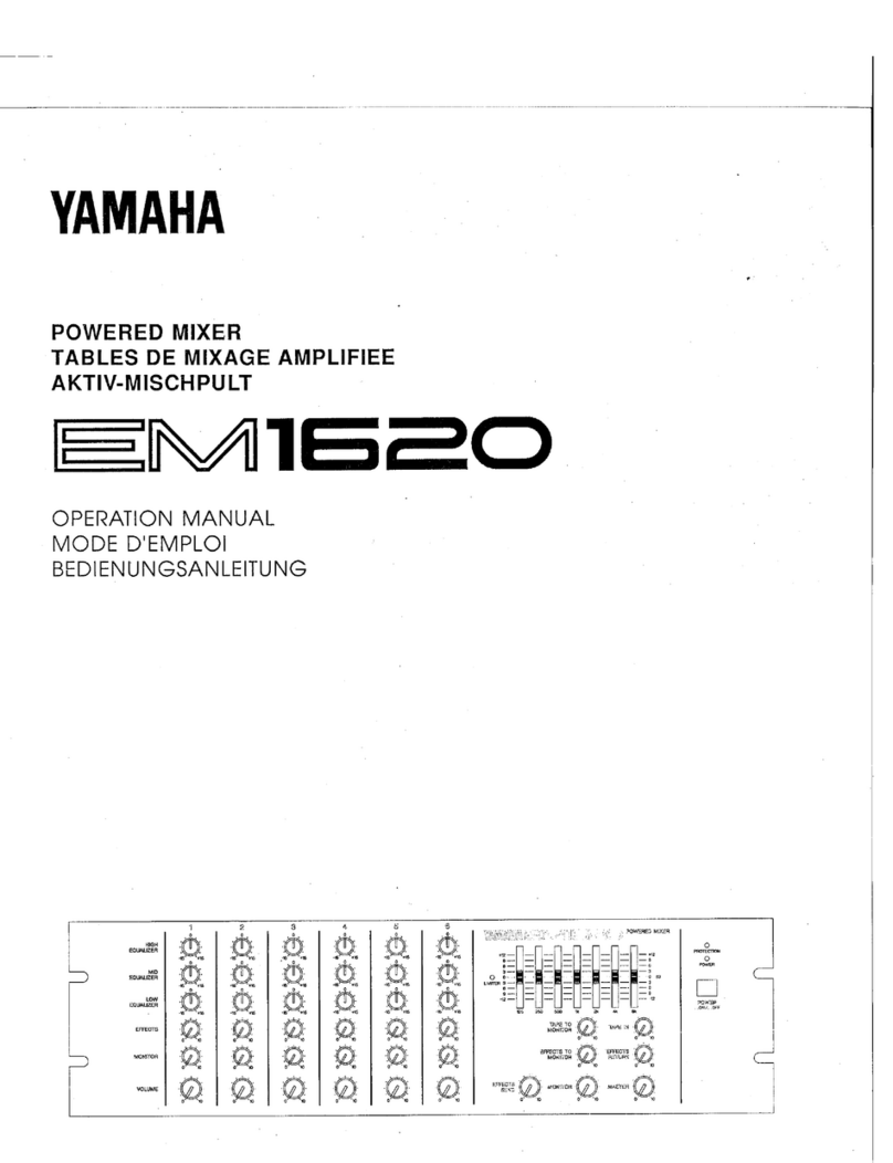 Yamaha EM-1620 User manual
