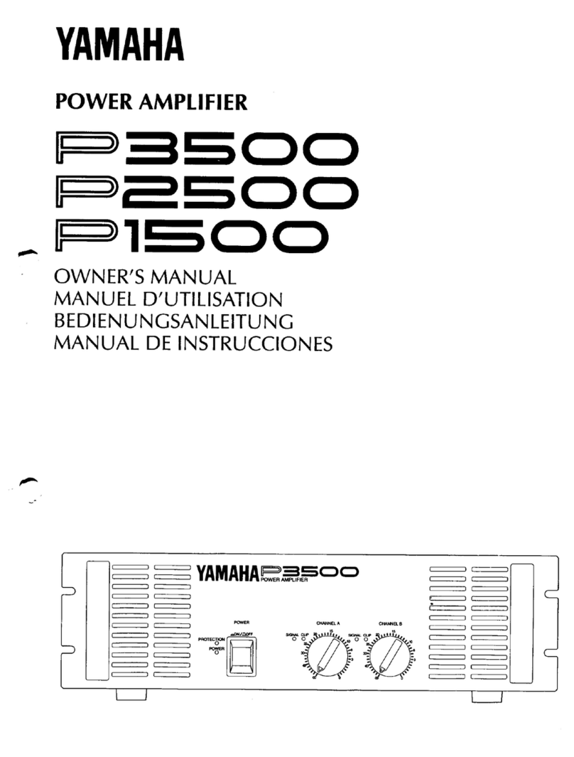 Yamaha P3500 owner's manual