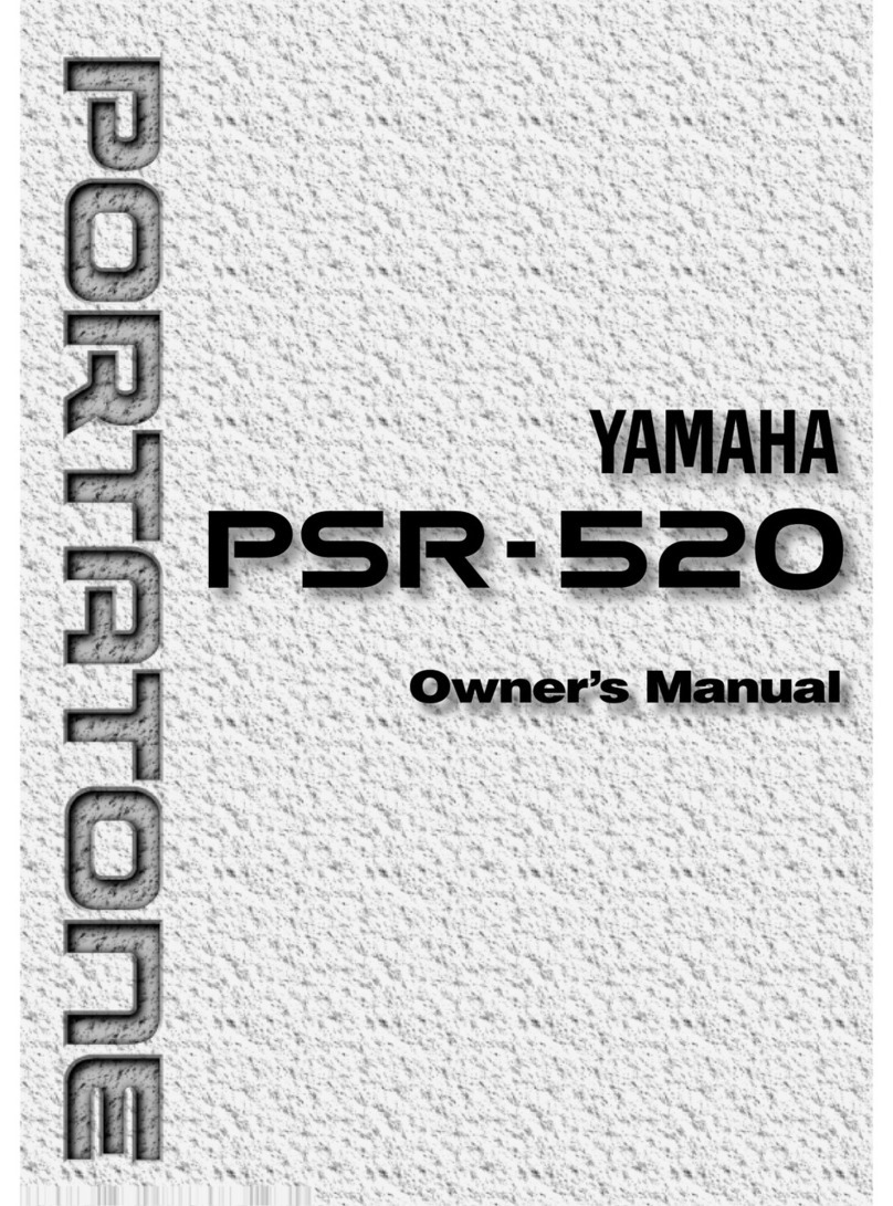 Yamaha Portatone PSR-520 User manual