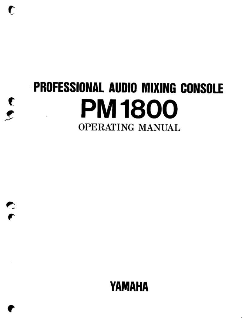 Yamaha PM1800 User manual