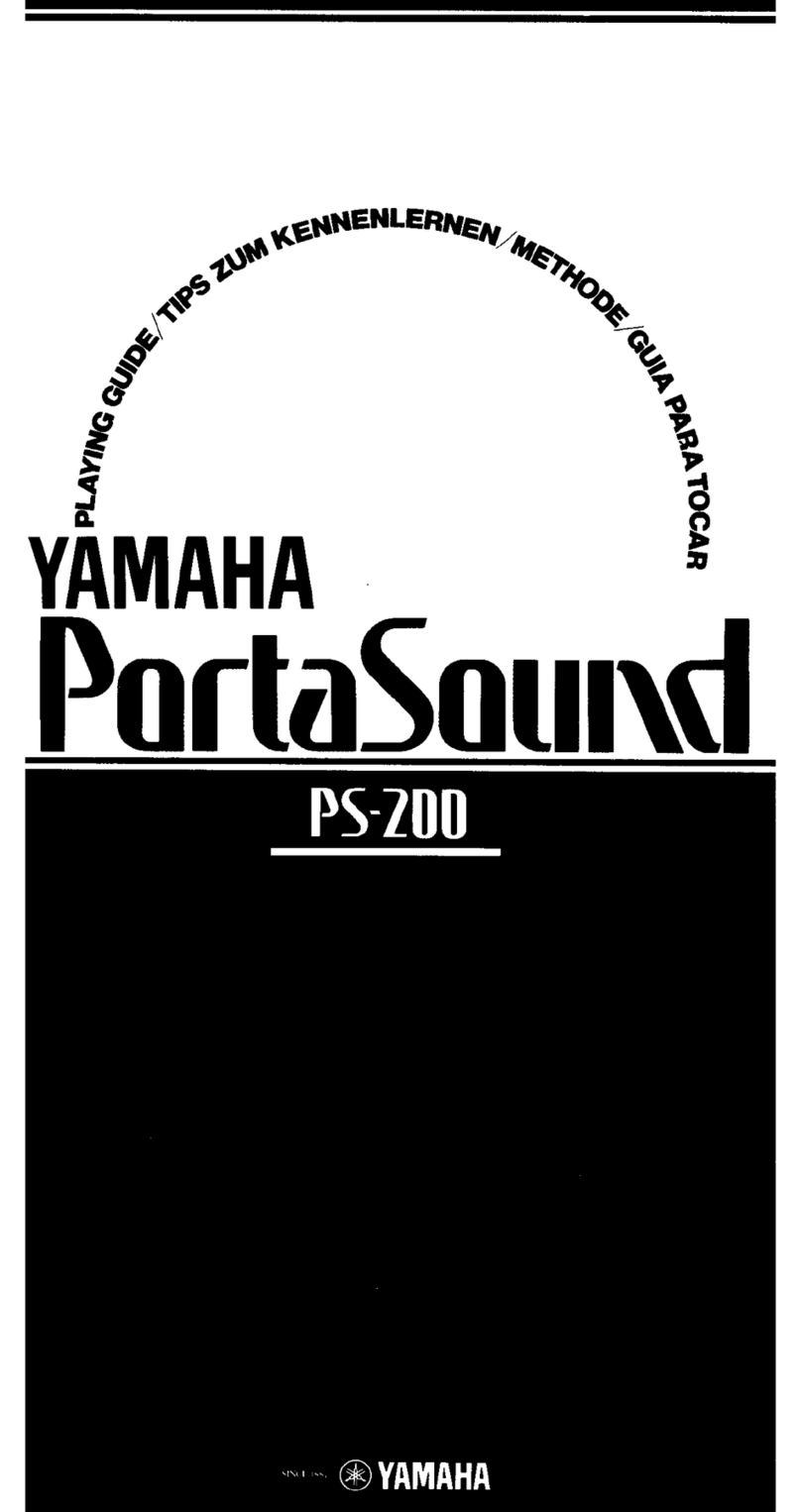 Yamaha PortaSound PS-200 User manual