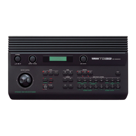 Yamaha TG-33 User manual