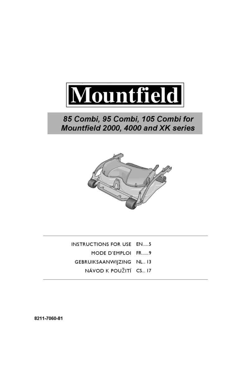 Mountfield 85 Combi Instructions for use