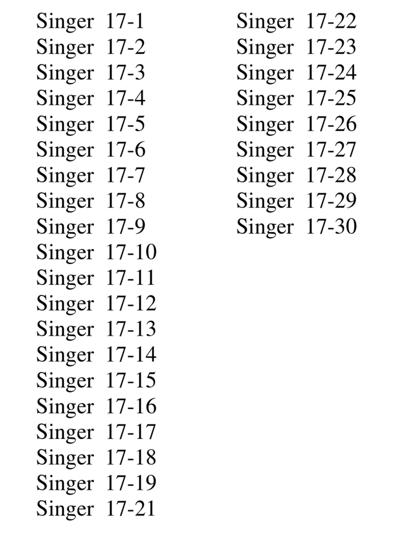 Singer 17-1 User manual Singer 17-1 User manual
