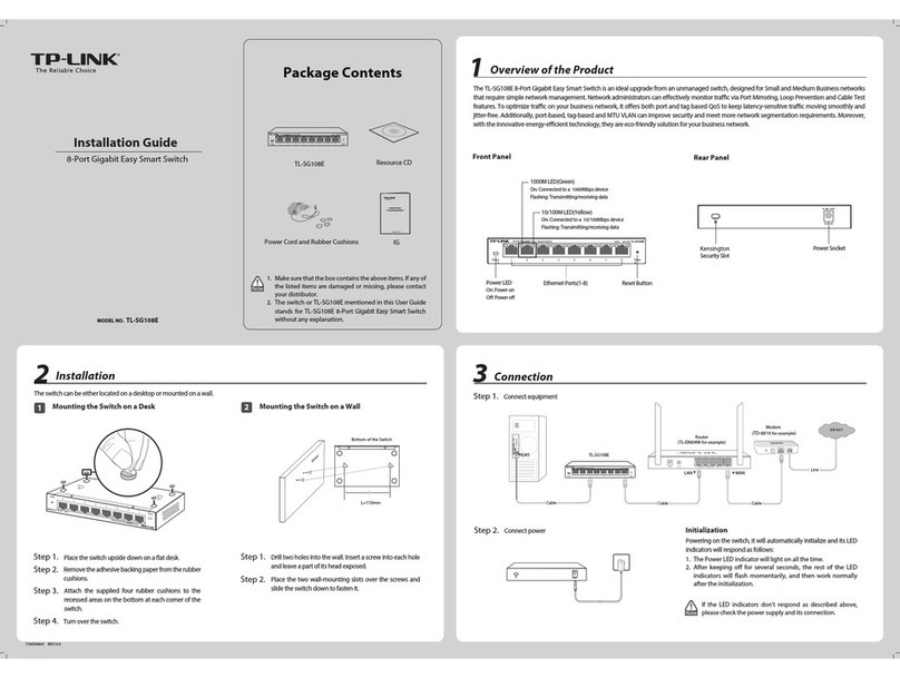 TP-Link TL-SG108E installation guide TP-Link TL-SG108E installation guide