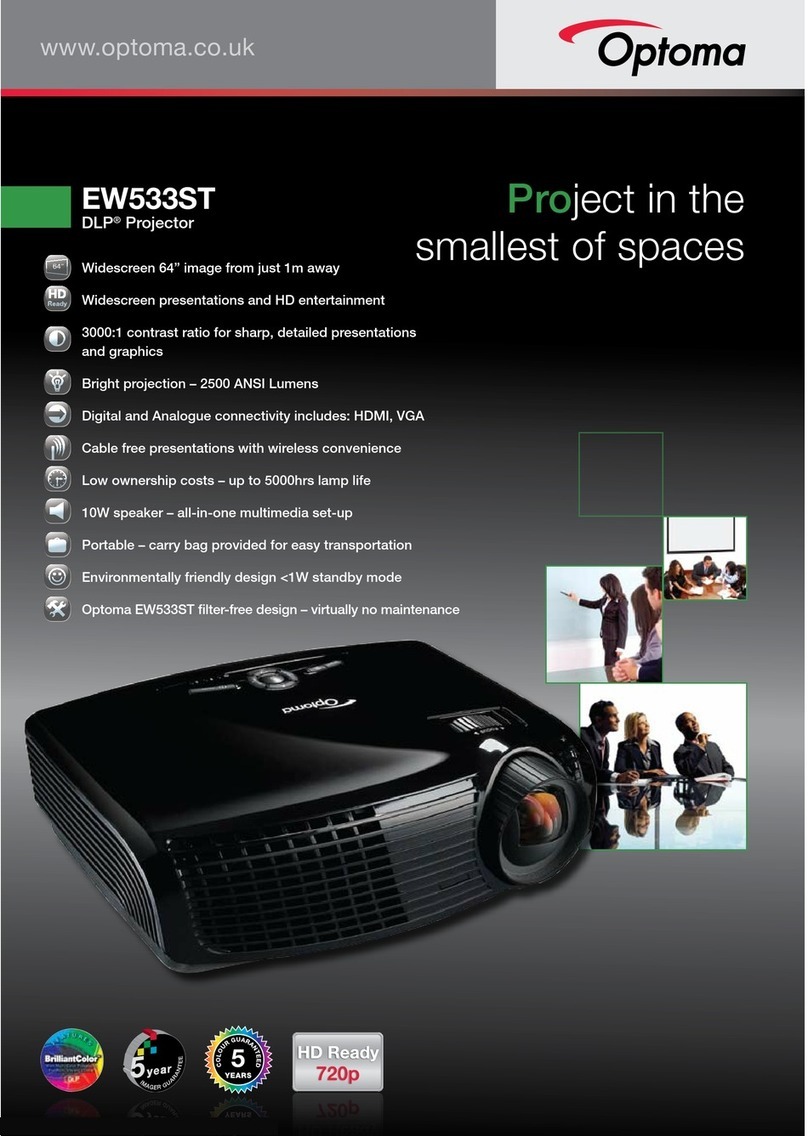 Optoma EW533ST Brochure & specs
