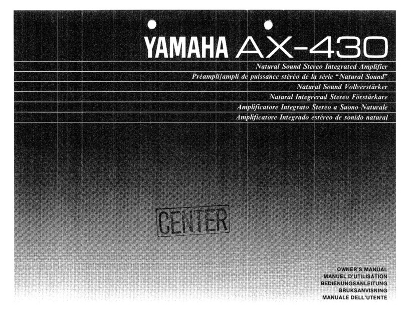 Yamaha AX-430 User manual