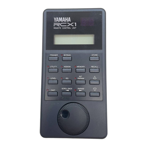 Yamaha RCX1 User manual