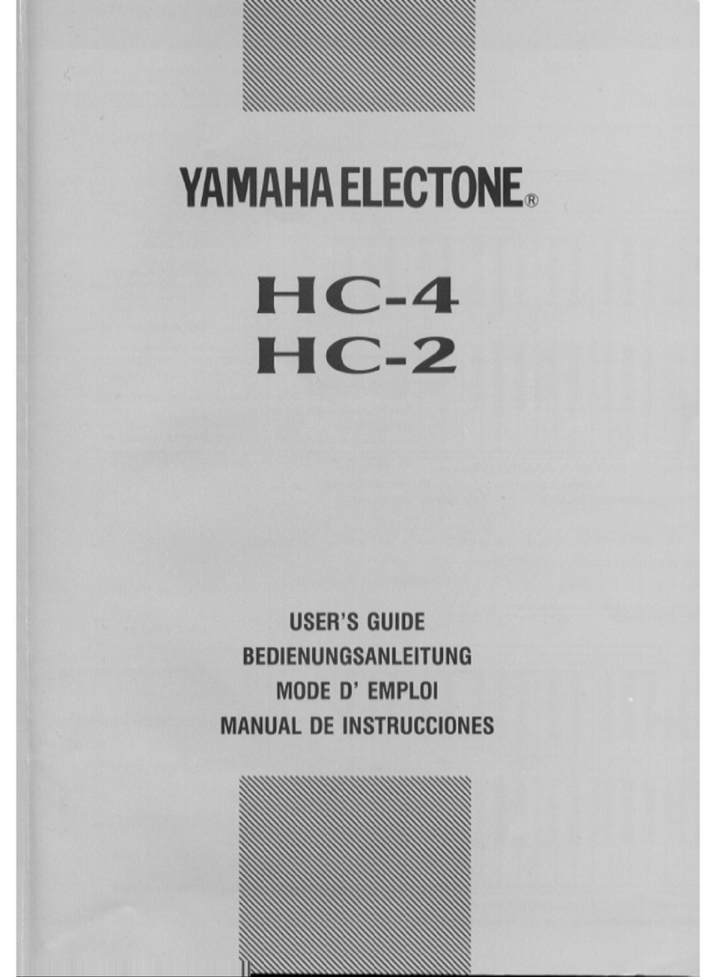Yamaha Electone HC-4 User manual