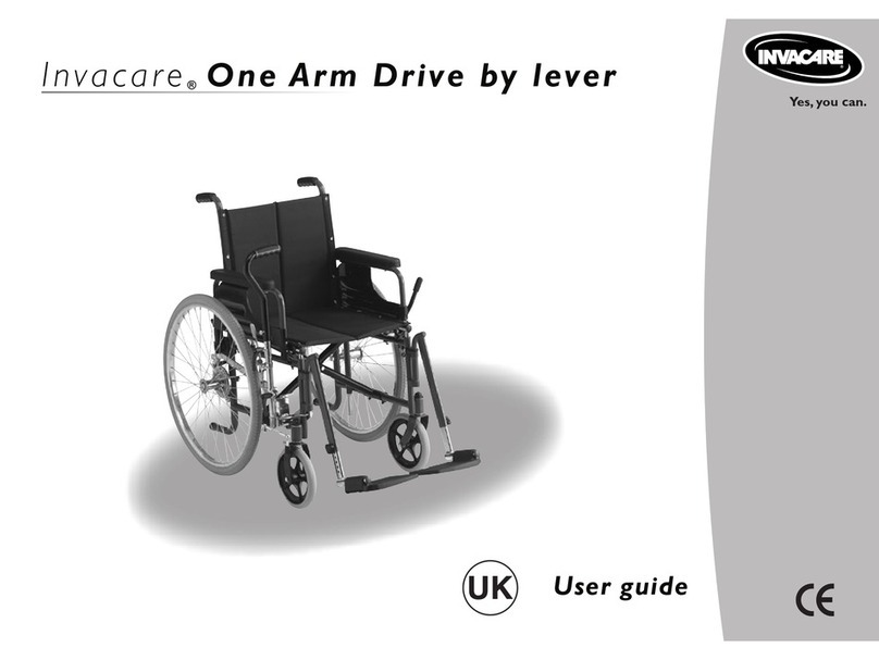 Invacare One Arm Drive by lever User manual