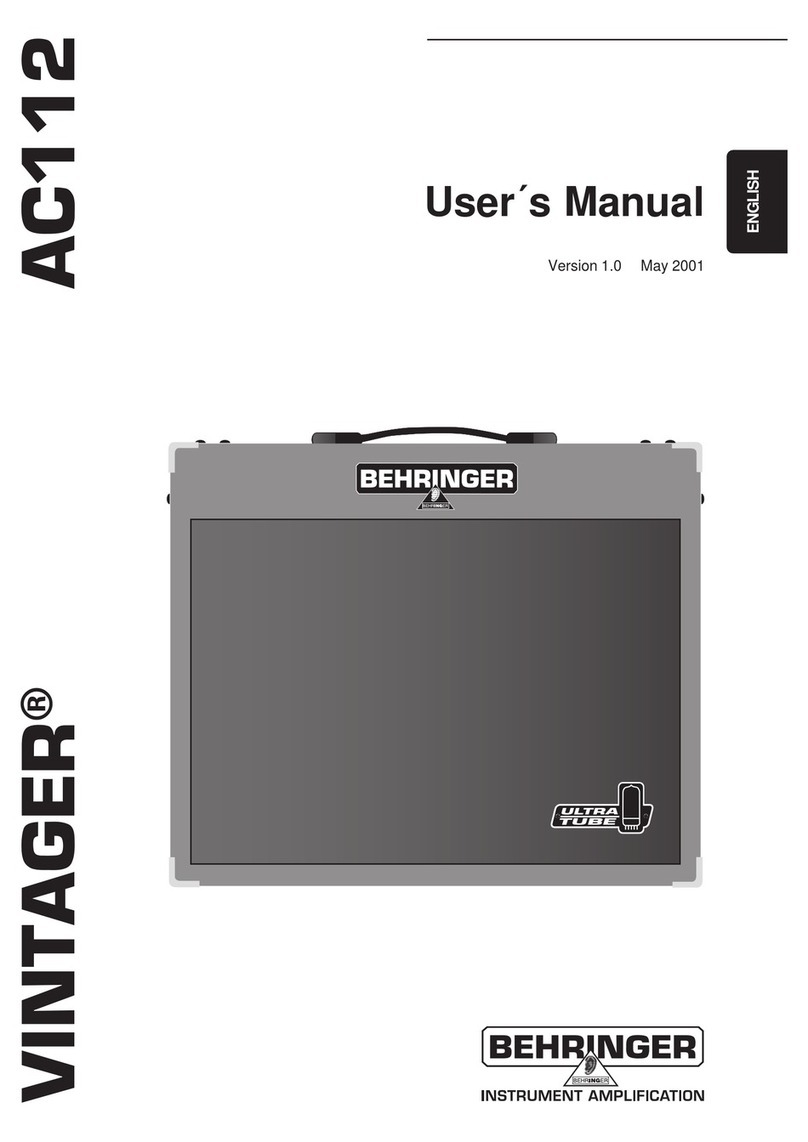 Behringer Vintager AC112 user manual