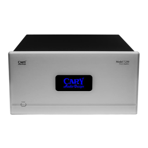 Cary Audio Design 7.250 User manual