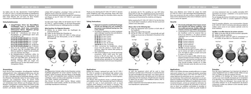Beyerdynamic DT 1350 User manual