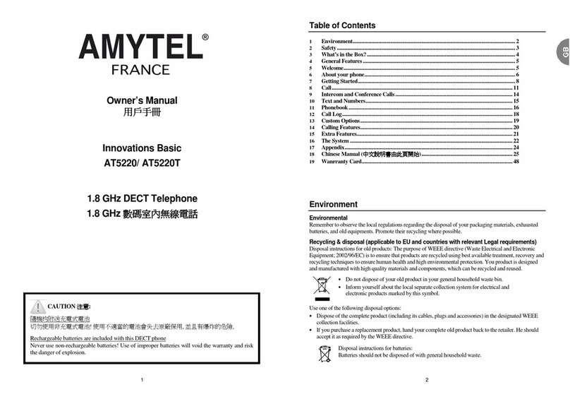 Amytel AT5220 owner's manual