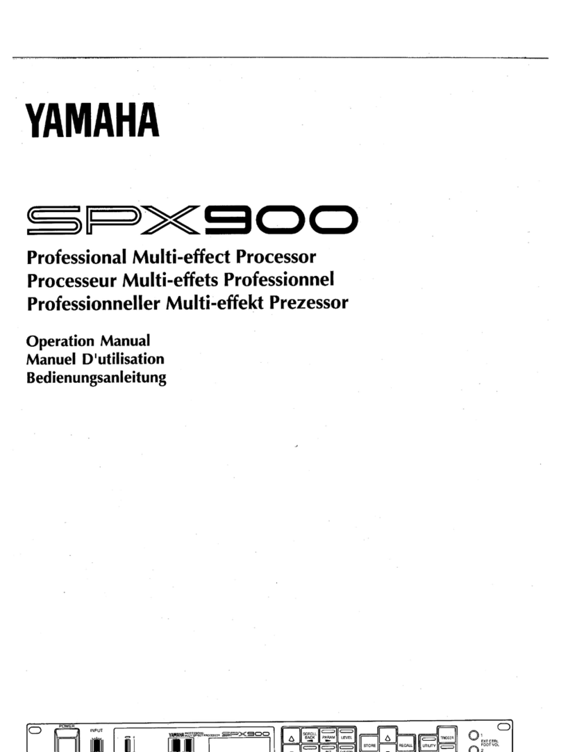 Yamaha SPX900 User manual