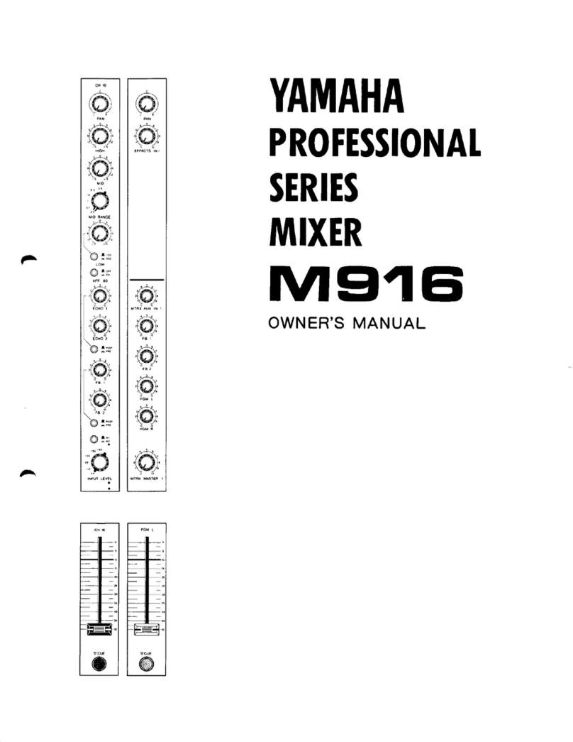 Yamaha M916 owner's manual