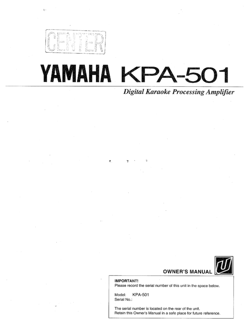 Yamaha KPA-501 owner's manual