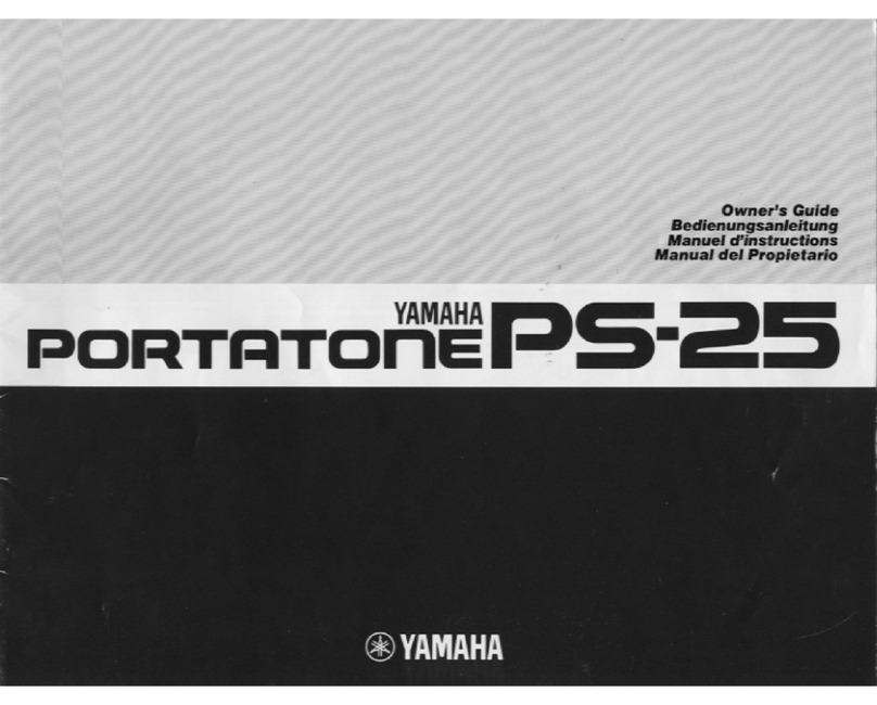 Yamaha Portatone PS-25 User manual