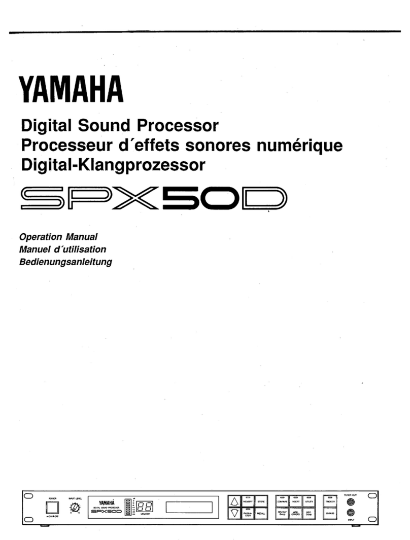 Yamaha SPX50D Operation manual