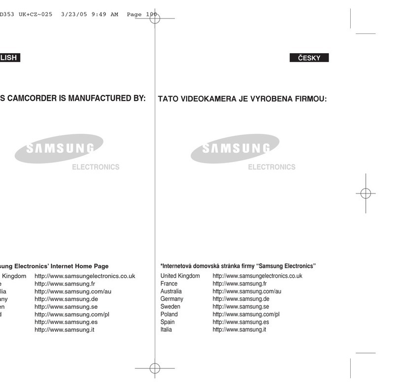 Samsung VP-D351I Owner's manual