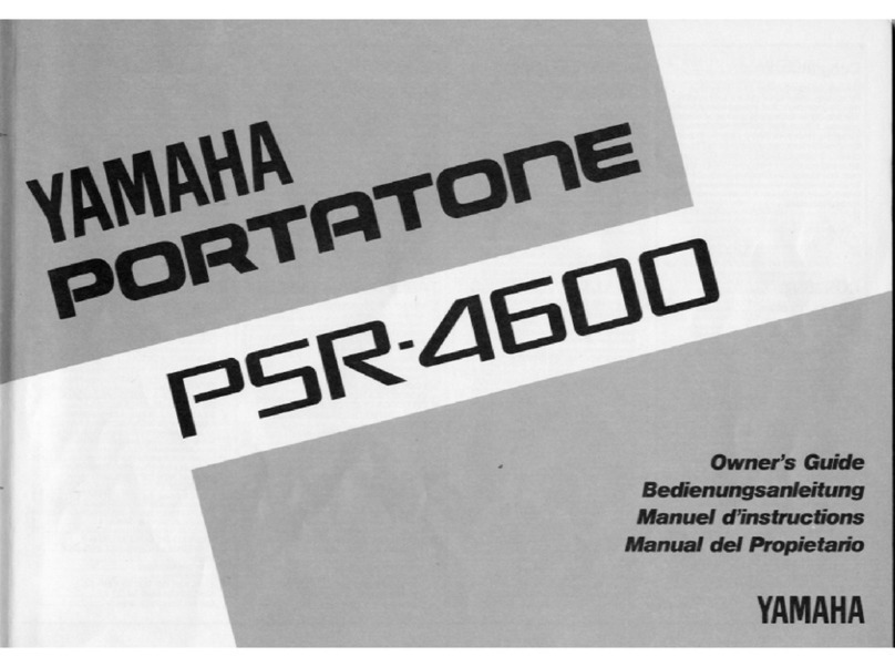 Yamaha Portatone PSR-4600 User manual Yamaha Portatone PSR-4600 User manual