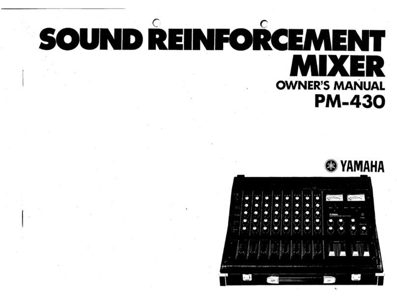 Yamaha PM-430 User manual Yamaha PM-430 User manual