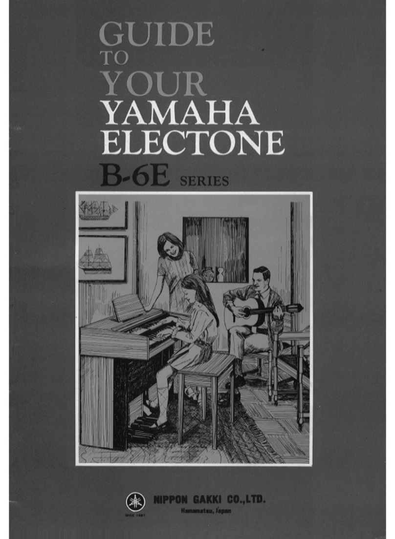 Yamaha Electone B-6E series Playing guide