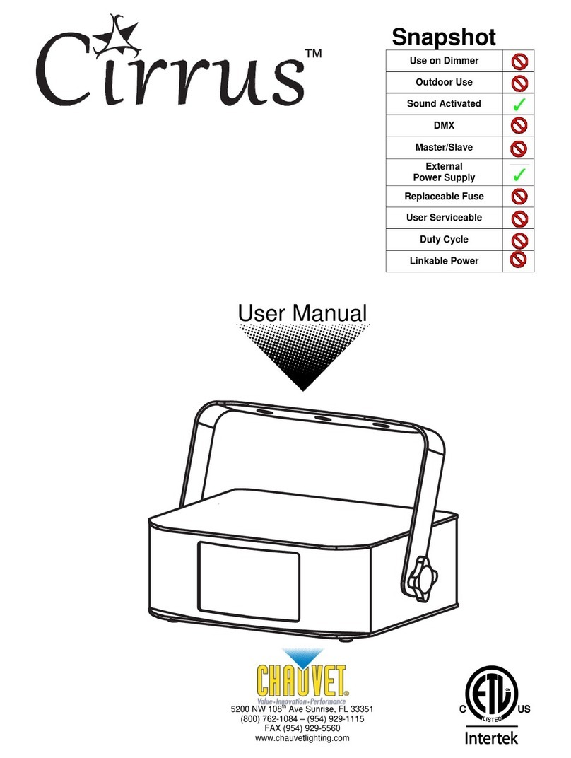 Chauvet Cirrus User manual