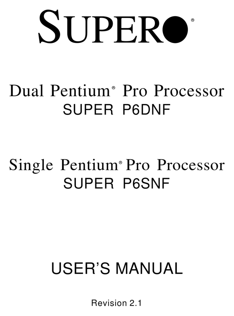 Supero Super P6DNF User manual Supero Super P6DNF User manual