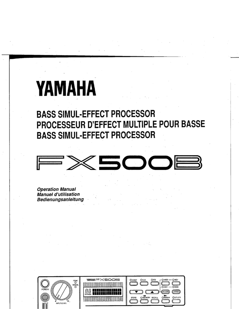Yamaha FX500B Operation manual