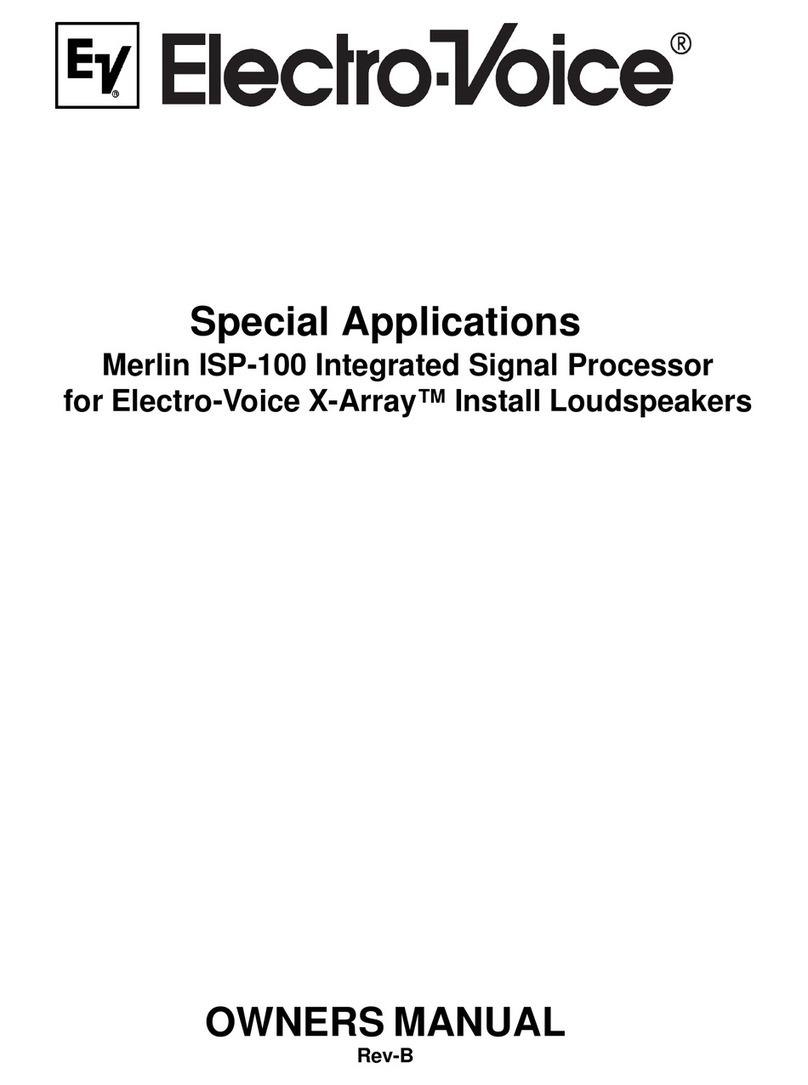 Electro-Voice Merlin ISP-100 User manual
