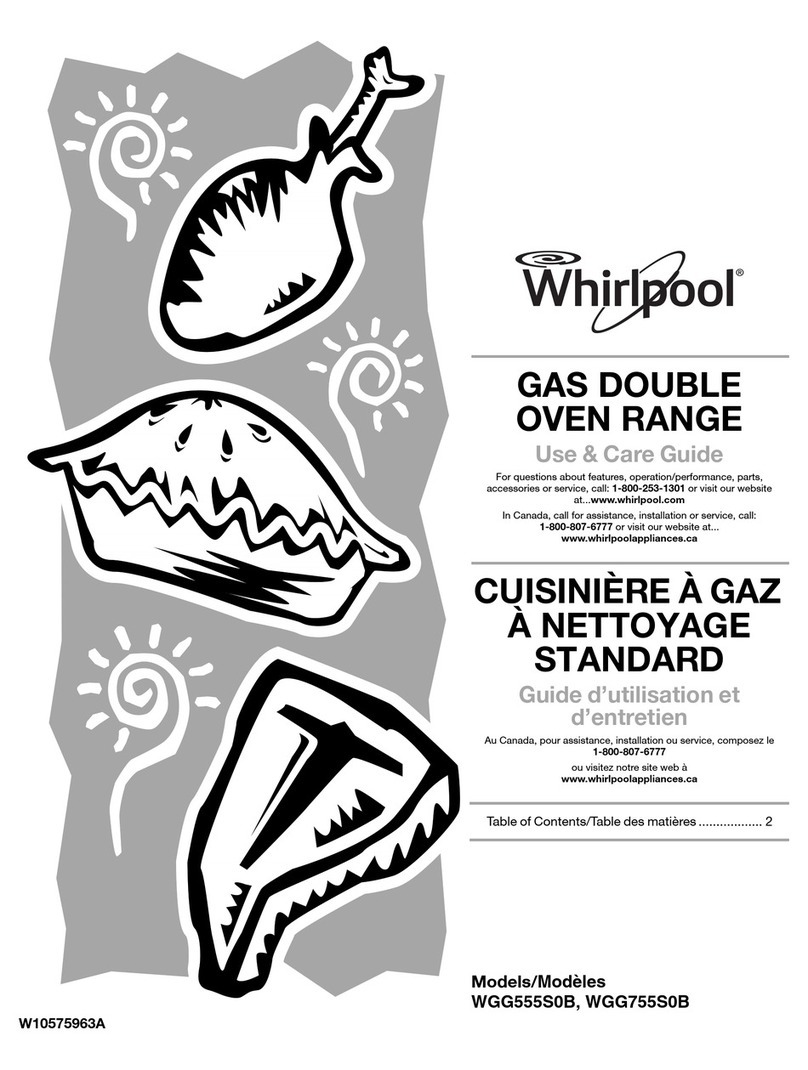 Whirlpool WGG555S0B Use & care guide Whirlpool WGG555S0B Use & care guide