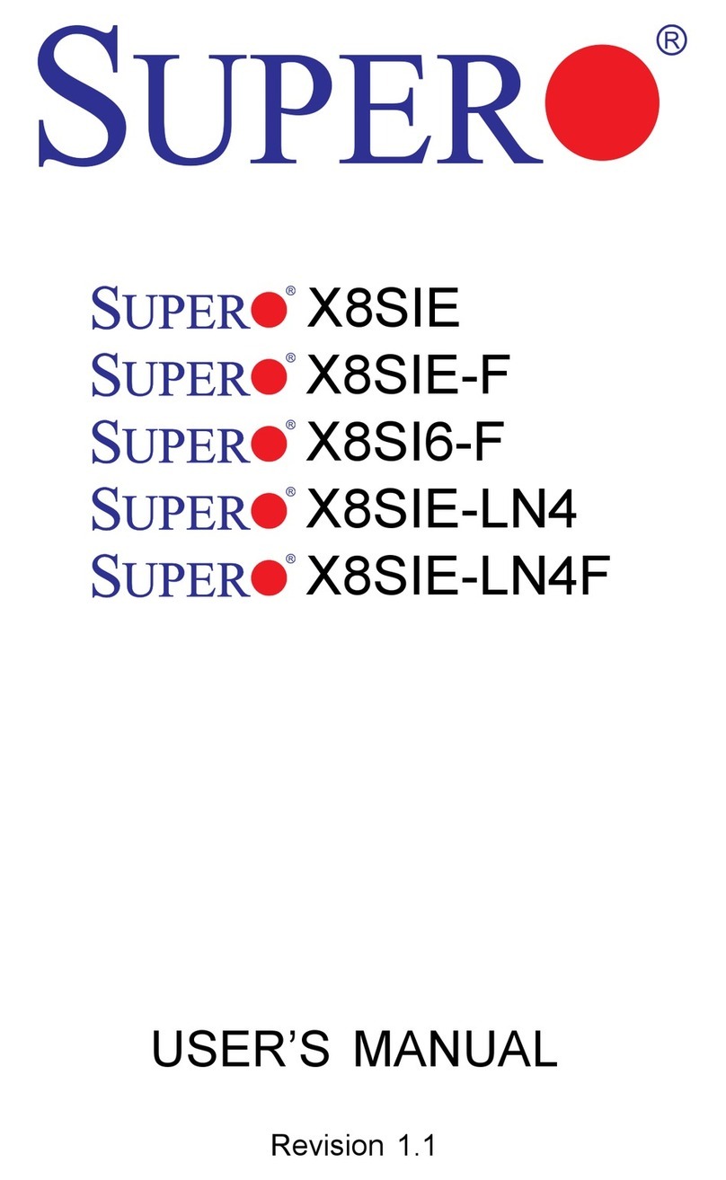 Supero X8SIE-F User manual