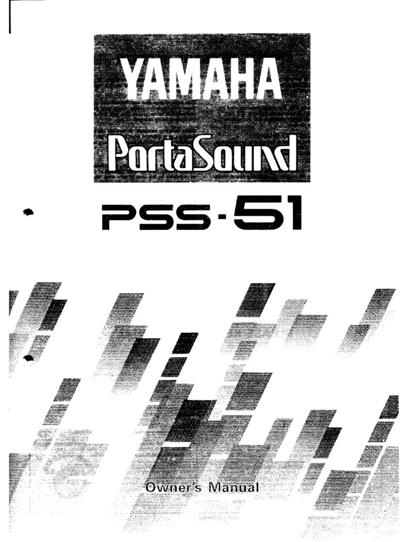 Yamaha PortaSound PSS-51 owner's manual