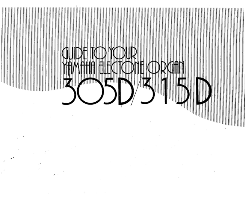 Yamaha Electone 305D User manual