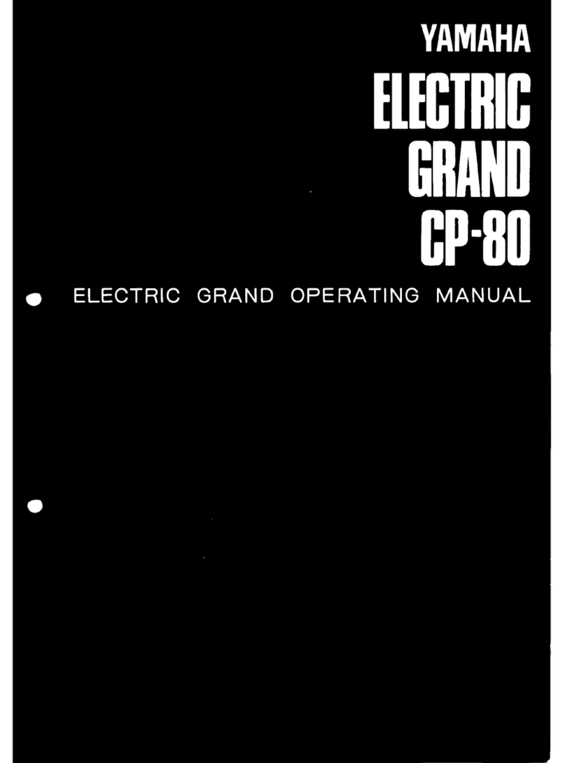 Yamaha Electric Grand CP-80 operating manual