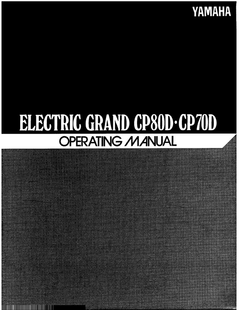Yamaha Electric Grand CP-80D User manual
