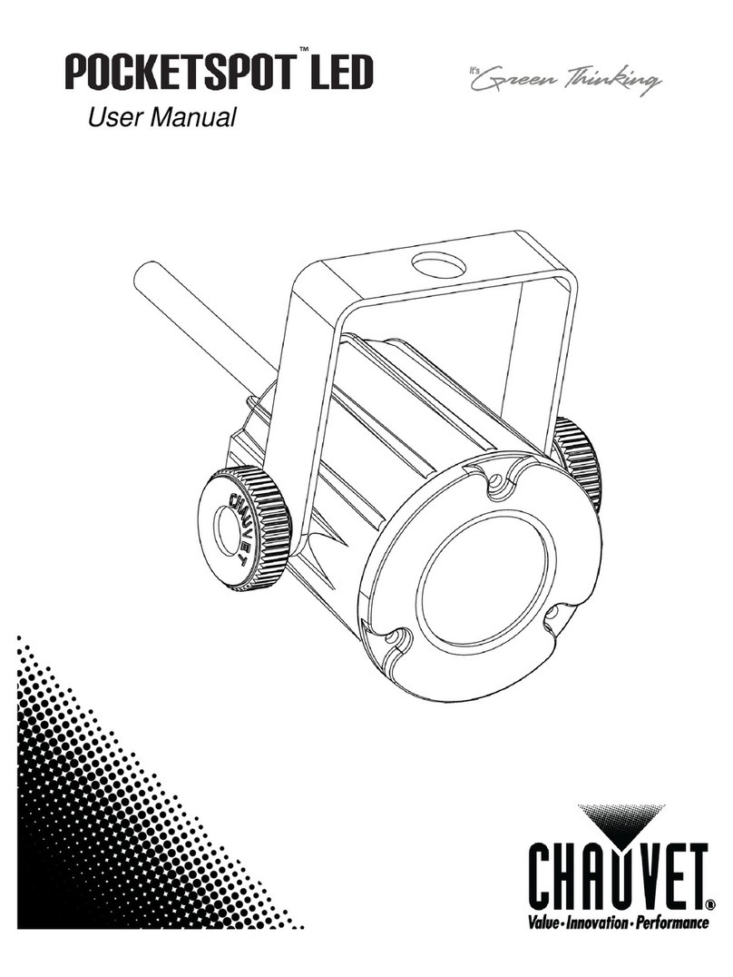 Chauvet Pocketspot LED User manual Chauvet Pocketspot LED User manual