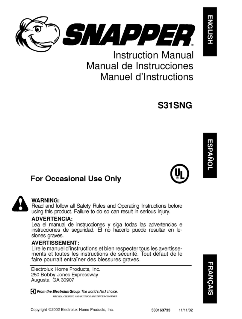 Snapper S31SNG instruction manual