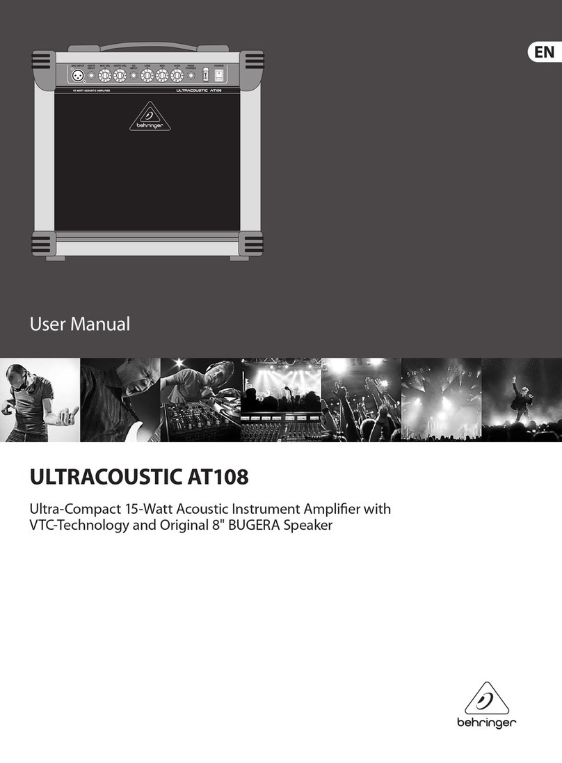 Behringer Ultracoustic AT108 user manual