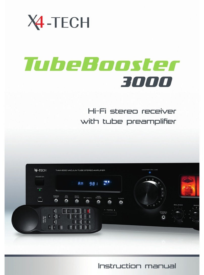 X4-TECH TubeBooster 3000 User manual