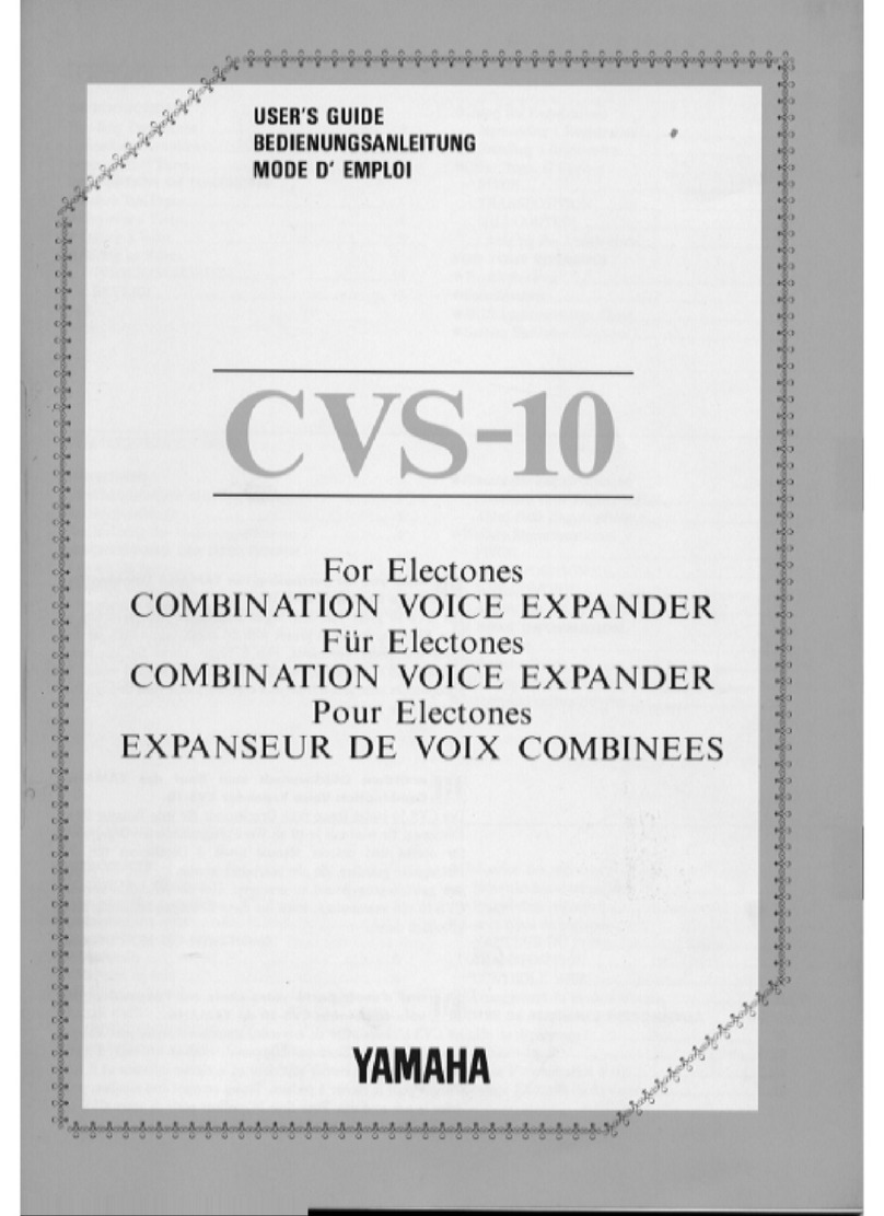 Yamaha CVS-10 User manual Yamaha CVS-10 User manual